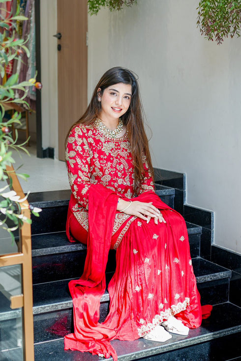 Royal Radiance Designer Embellished Sharara Set