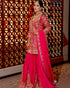 Heavy Chinon Silk Sharara Set with Codding Sequin Embroidery Set