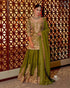 Heavy Chinon Silk Sharara Set with Codding Sequin Embroidery Set