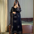 Black Embellished Party Wear Top ,Pant & Dupatta