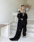 Luxury Black Embroidered Crape Silk Salwar Suit