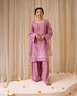 Blush Elegance Embellished Festive Suit-Set