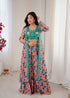 “Tropical Muse Printed Palazzo & Crop Set”