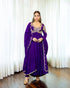Designer Chinon Silk Anarkali Gown with Elegant Dupatta and Heavy Embroidery Work