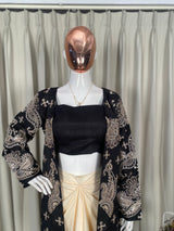 Designer 3 Piece Koti Blouse Skirt Set with Cording Sequin Embroidery | Party & Wedding Wear