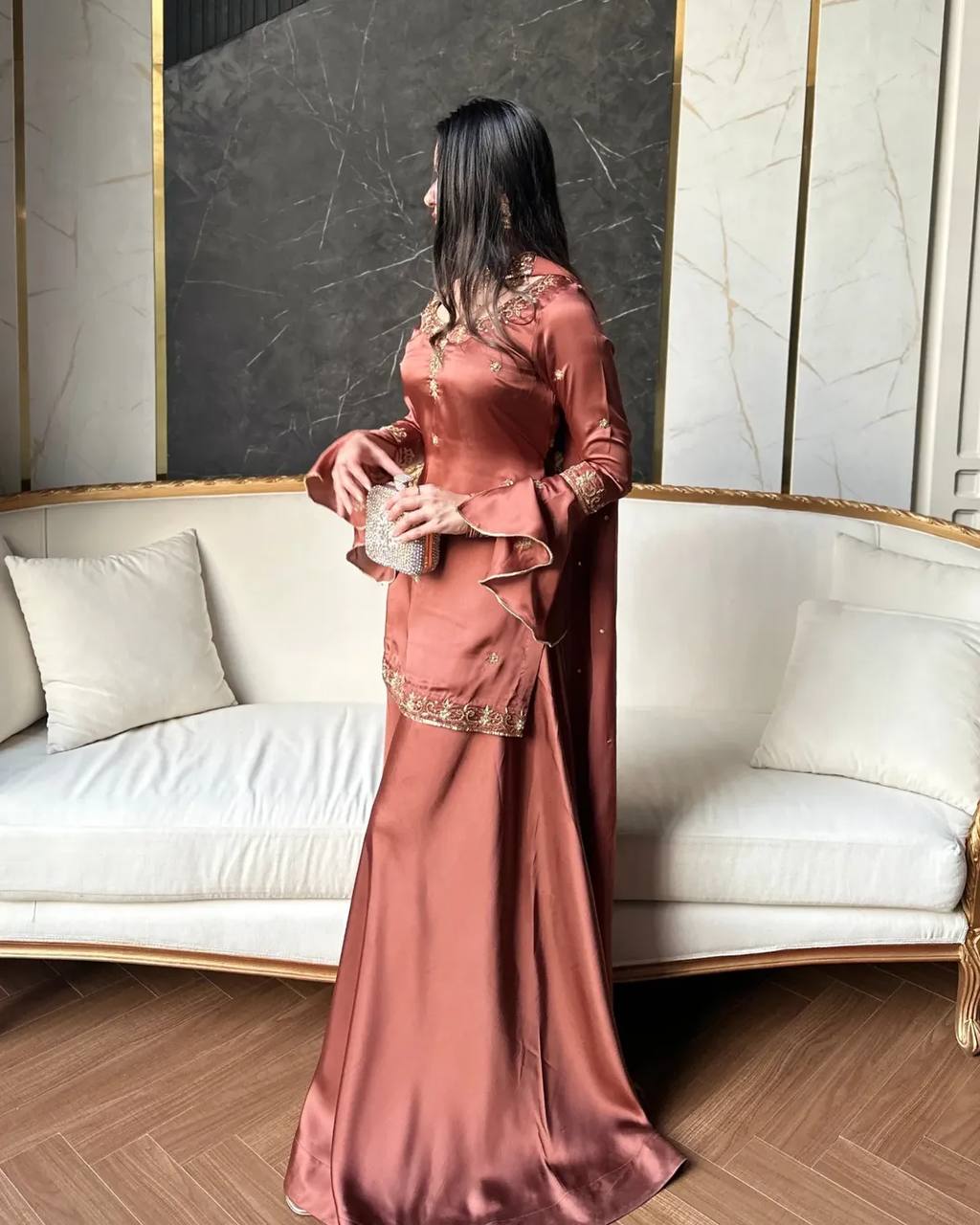 Zariya Designer Umbrella Flair Sharara Set