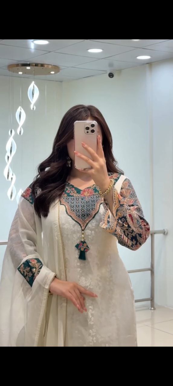 Jhumkha Shahi Weave Jacquard Suit Set