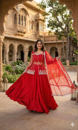Noor Rangoli Embellished Koti Lehenga Set
