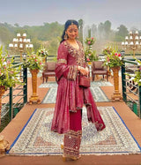 Luxury Traditional Embroidered Kurti Set with Dupatta